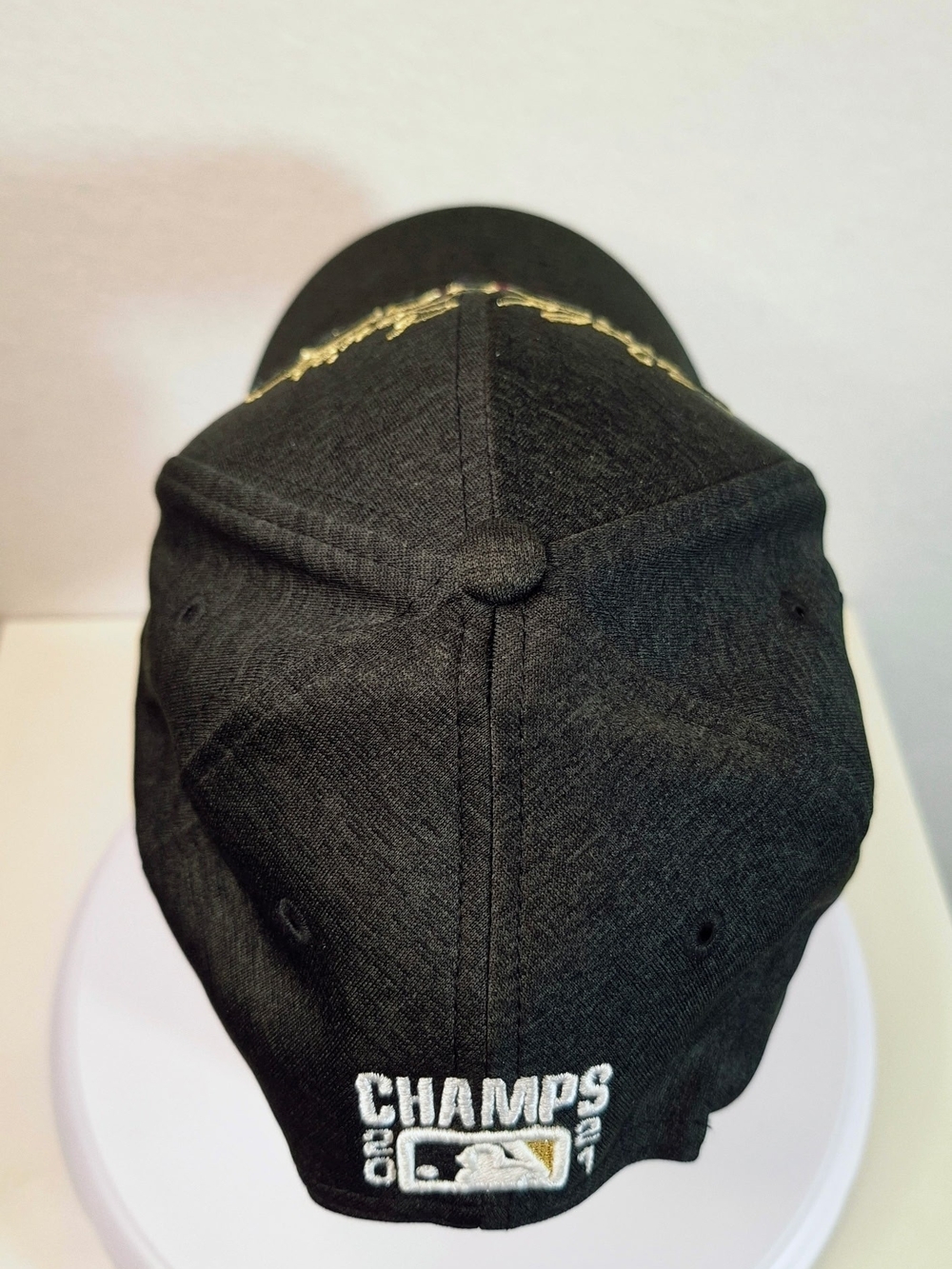 New Era Braves Black 9FORTY Interior Logo Baseball Cap - Picture 6 of 8